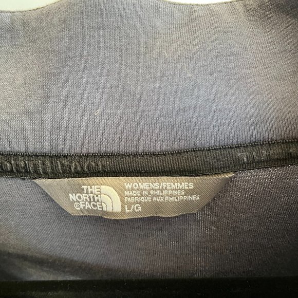 The North Face Womens 1/4 zip pop over jacket grey quarter zip Large - Picture 2 of 3